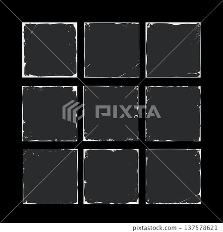 Grunge textured squares creating abstract backgrounds Grunge textured squares creating abstract backgrounds 137578621