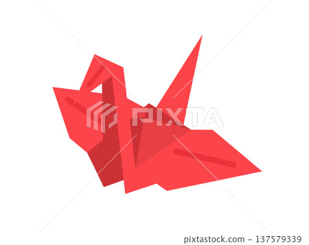 Illustration of a paper crane icon Illustration of a paper crane icon 137579339