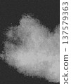 Abstract black and white smoke spreading across darkness 137579363