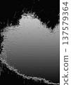 Abstract grunge texture frame with black border 137579364