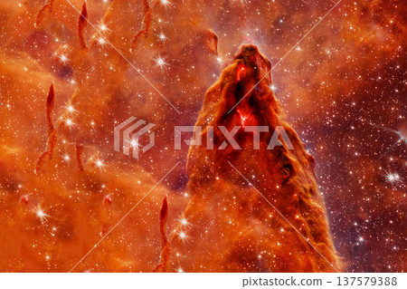 Red galaxy, beautiful space. Elements of this image furnished by NASA Red galaxy, beautiful space. Elements of this image furnished by NASA 137579388