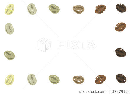 咖啡豆(混合)框架橫向菜單 咖啡豆(混合)框架橫向菜單 137579994