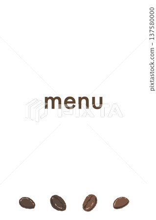 Vertical menu with a line underneath for roasted coffee beans (large quantity) Vertical menu with a line underneath for roasted coffee beans (large quantity) 137580000