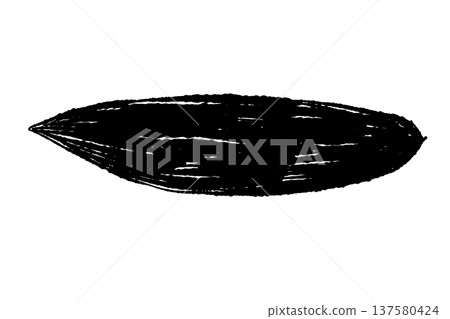 Monochrome silhouette of bamboo leaves (sashimi leaves) Monochrome silhouette of bamboo leaves (sashimi leaves) 137580424