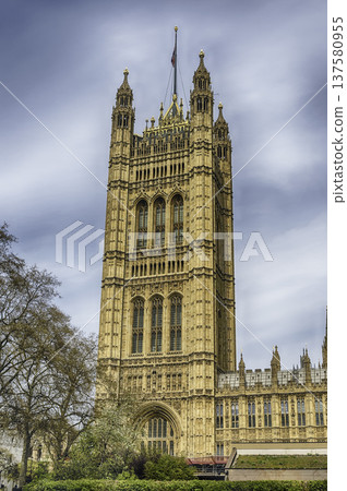 Victoria Tower and the Palace of Westminster, London, England, UK 137580955