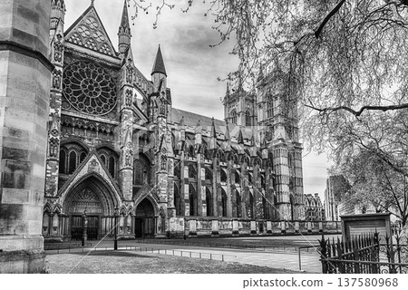 Westminster Abbey, iconic landmark in London, UK 137580968