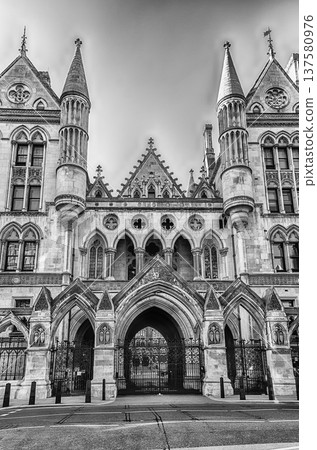 The Royal Courts of Justice in London, England, UK 137580976