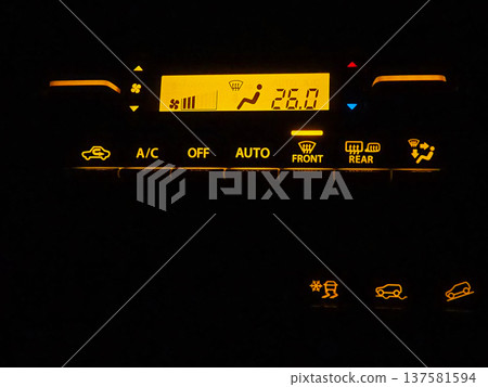 Car air conditioner control panel Car air conditioner control panel 137581594