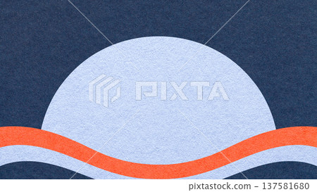 Dark blue textured paper background with light blue semicircle for copy space and coral waves for banner, presentation Dark blue textured paper background with light blue semicircle for copy space and coral waves for banner, presentation 137581680