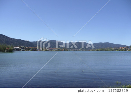 Tegernsee lake, Bodenschneid mountain tour in springtime, Bavaria, Germany Tegernsee lake, Bodenschneid mountain tour in springtime, Bavaria, Germany 137582829
