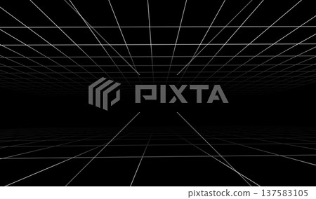 3d design digital for background grid line and abstract technology perspective. Futuristic light vector for geometric cyber floor and graphic space virtual. 3d game illustration for background. 3d design digital for background grid line and abstract technology perspective. Futuristic light vector for geometric cyber floor and graphic space virtual. 3d game illustration for background. 137583105