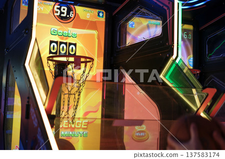 Interactive basketball video Center for sports entertainment Interactive basketball video Center for sports entertainment 137583174