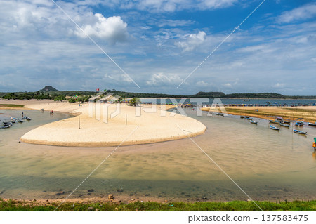 Alter do Chao, Brazil - Dec 15, 2025: The lovely beach of Ilha do Amor in Alter do Chao, Brazil Alter do Chao, Brazil - Dec 15, 2025: The lovely beach of Ilha do Amor in Alter do Chao, Brazil 137583475