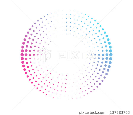 Multicolor radial gradient ring with abstract motion streaks. Futuristic vector element representing speed and light Multicolor radial gradient ring with abstract motion streaks. Futuristic vector element representing speed and light 137583763