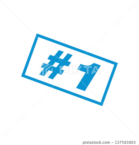 Number 1 Letter Rubber Stamp Vector Template Number 1 Letter Rubber Stamp Vector Template 137583803