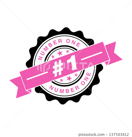 Number 1 Letter Rubber Stamp Vector Template Number 1 Letter Rubber Stamp Vector Template 137583812