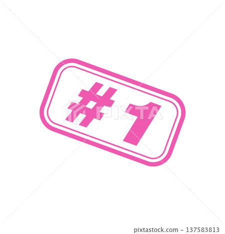 Number 1 Letter Rubber Stamp Vector Template Number 1 Letter Rubber Stamp Vector Template 137583813
