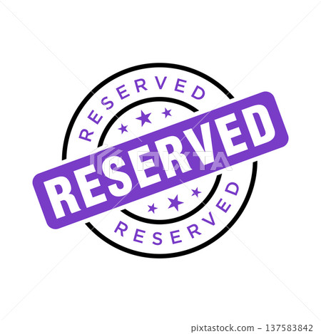 Reserved Letter Rubber Stamp Vector Template Reserved Letter Rubber Stamp Vector Template 137583842