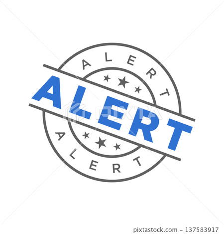 Alert Rubber Stamp Vector Template Alert Rubber Stamp Vector Template 137583917