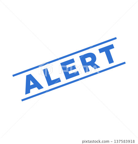 Alert Rubber Stamp Vector Template 137583918