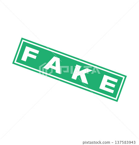 Fake Letter Rubber Stamp Vector Template 137583943