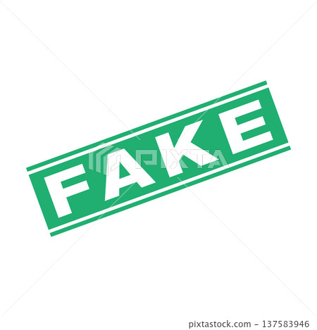 Fake Letter Rubber Stamp Vector Template Fake Letter Rubber Stamp Vector Template 137583946
