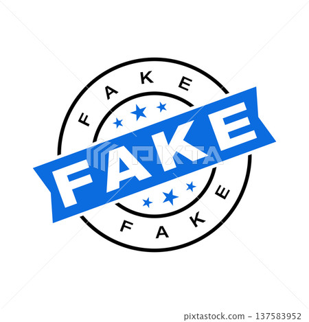 Fake Letter Rubber Stamp Vector Template Fake Letter Rubber Stamp Vector Template 137583952