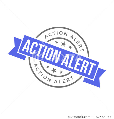 Action Alert Rubber Stamp Vector Template Action Alert Rubber Stamp Vector Template 137584057