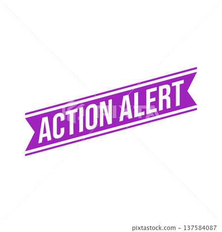 Action Alert Rubber Stamp Vector Template 137584087