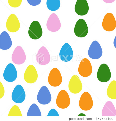 Seamless pattern with Easter eggs. vibrant seamless background for Easter designs, featuring cute patterned eggs Seamless pattern with Easter eggs. vibrant seamless background for Easter designs, featuring cute patterned eggs 137584100