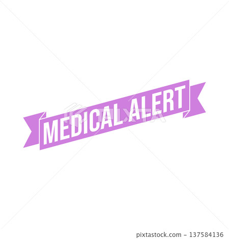 Medical Alert Rubber Stamp Vector Template 137584136