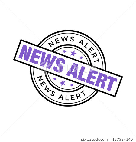 News Alert Rubber Stamp Vector Template News Alert Rubber Stamp Vector Template 137584149