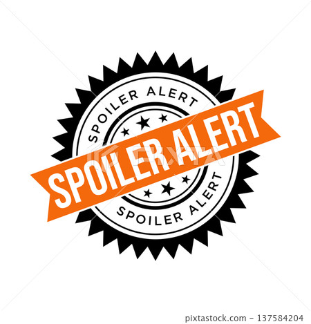 Spoiler Alert Rubber Stamp Vector Template 137584204