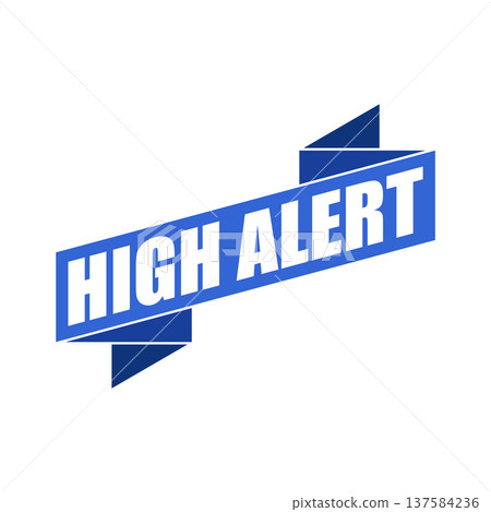 High Alert Rubber Stamp Vector Template High Alert Rubber Stamp Vector Template 137584236