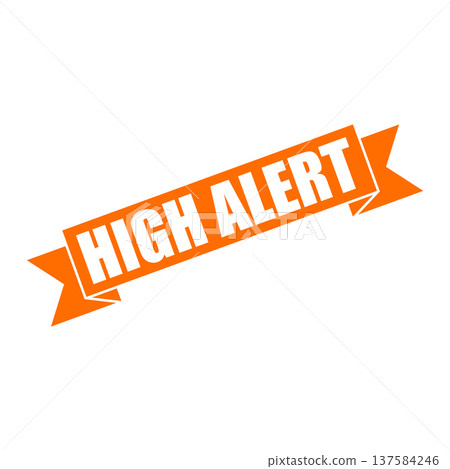 High Alert Rubber Stamp Vector Template High Alert Rubber Stamp Vector Template 137584246