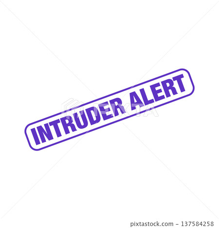Intruder Alert Rubber Stamp Vector Template Intruder Alert Rubber Stamp Vector Template 137584258