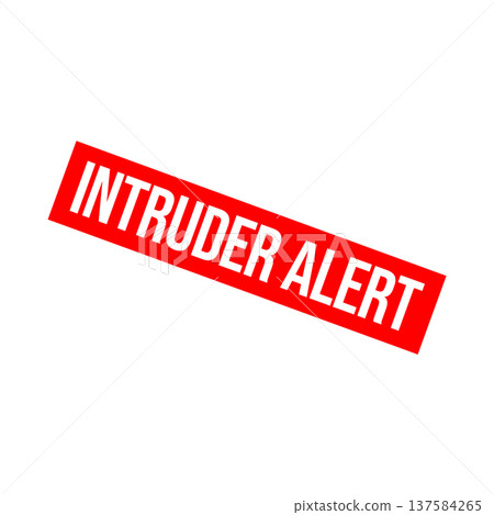 Intruder Alert Rubber Stamp Vector Template Intruder Alert Rubber Stamp Vector Template 137584265