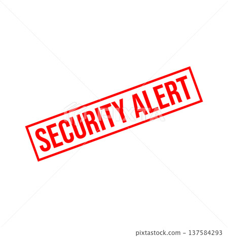 Security Alert Rubber Stamp Vector Template 137584293