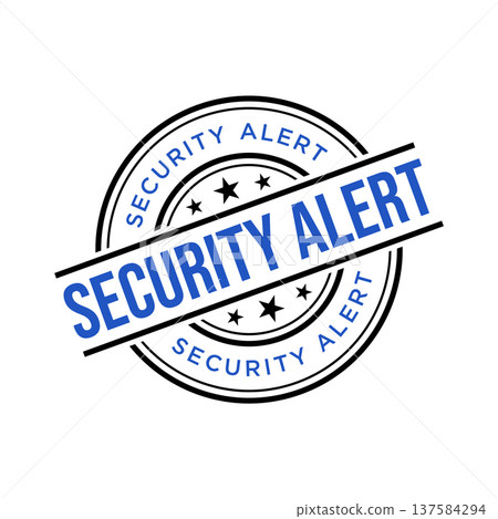 Security Alert Rubber Stamp Vector Template Security Alert Rubber Stamp Vector Template 137584294