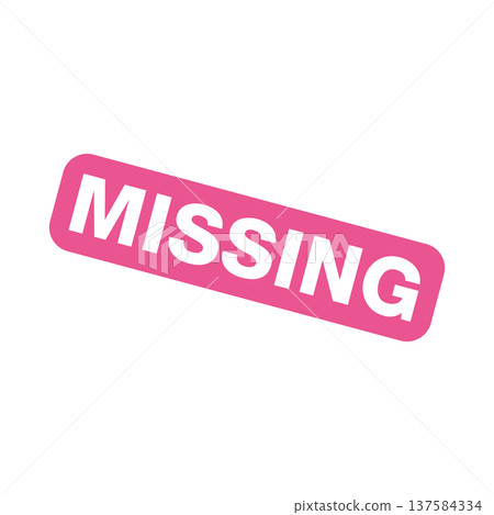 Missing Letter Rubber Stamp Vector Template Missing Letter Rubber Stamp Vector Template 137584334
