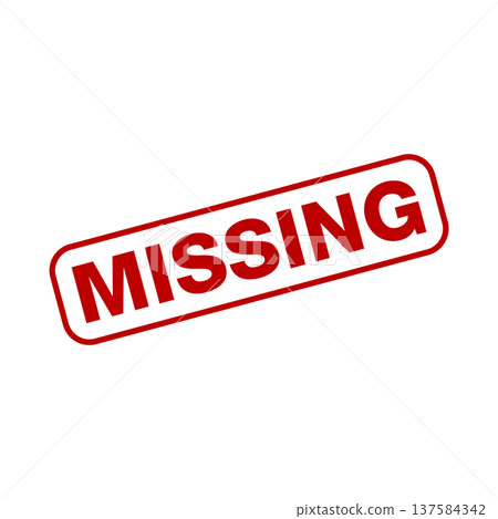 Missing Letter Rubber Stamp Vector Template Missing Letter Rubber Stamp Vector Template 137584342