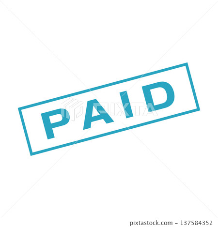 Paid Letter Rubber Stamp Vector Template Paid Letter Rubber Stamp Vector Template 137584352