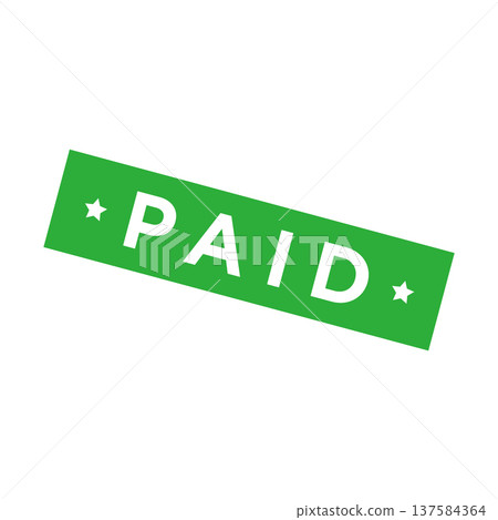 Paid Letter Rubber Stamp Vector Template Paid Letter Rubber Stamp Vector Template 137584364