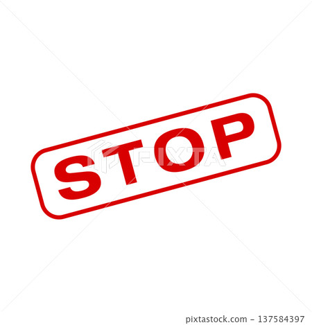 Stop Letter Rubber Stamp Vector Template Stop Letter Rubber Stamp Vector Template 137584397