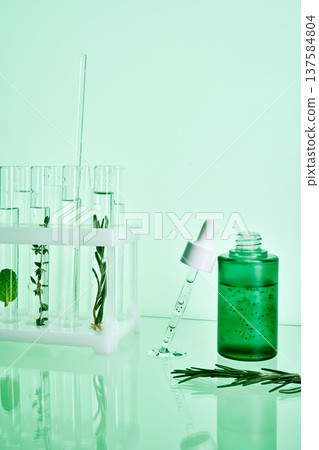 Natural skincare essence formulating with botanical ingredients Natural skincare essence formulating with botanical ingredients 137584804