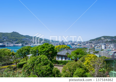 從格洛弗花園眺望長崎城市景觀 137584862