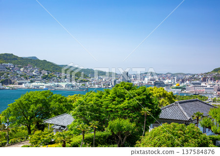 從格洛弗花園眺望長崎城市景觀 137584876