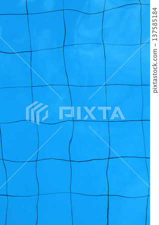 swimming pool with blue water swimming pool with blue water 137585184
