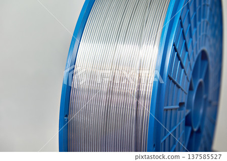 Aluminum wire in coil Aluminum wire in coil 137585527