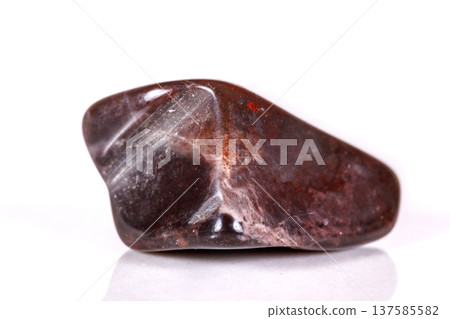 Macro mineral stone jasper on a white background Macro mineral stone jasper on a white background 137585582